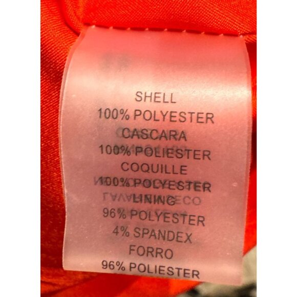 Vince Camuto Red Sleeveless Chiffon Ruffle Shift Dress Womens Size 6 Polyester - Picture 5 of 5